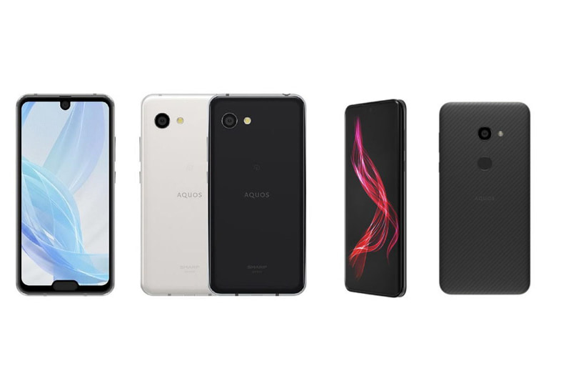 左から「AQUOS R2 compact SH-M09」と「AQUOS zero SH-M10」