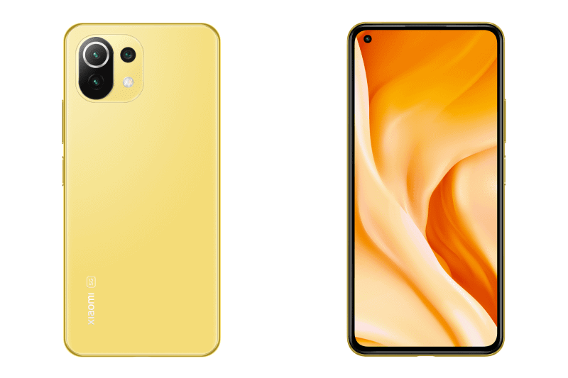 「Mi 11 Lite 5G」（シトラスイエロー）