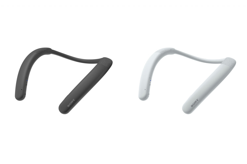 「SRS-NB10」左からチャコールグレーとホワイト