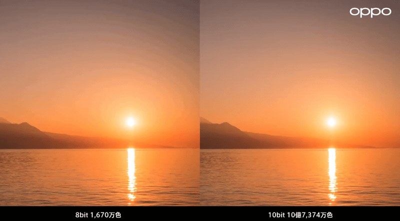 左が8bit、右が10bit