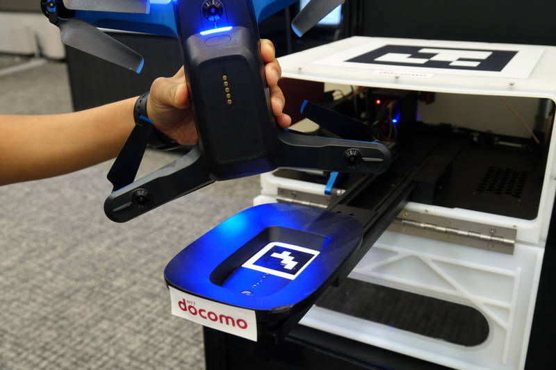 Skydio製ドローン。自動でステーションに帰還でき充電も可能