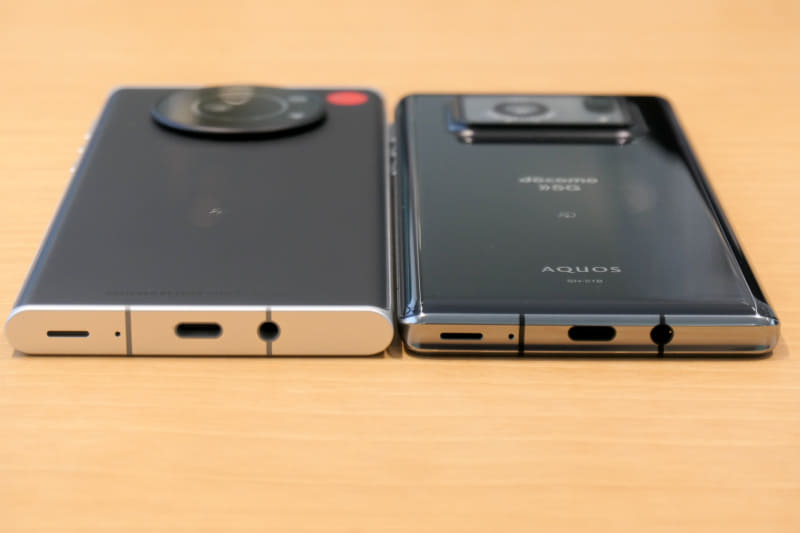 端末下部の比較