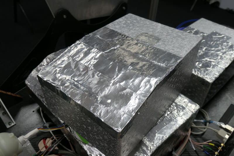 発泡スチロールが使われている