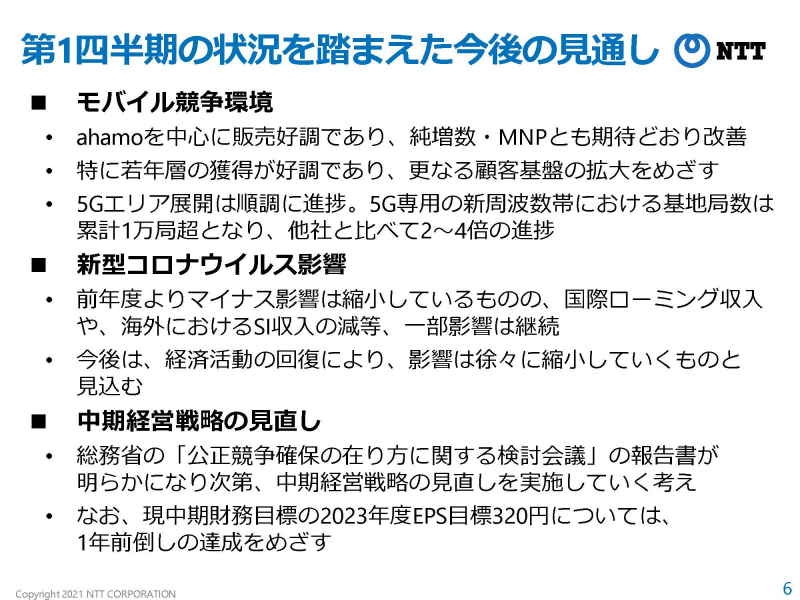 NTTの決算資料より