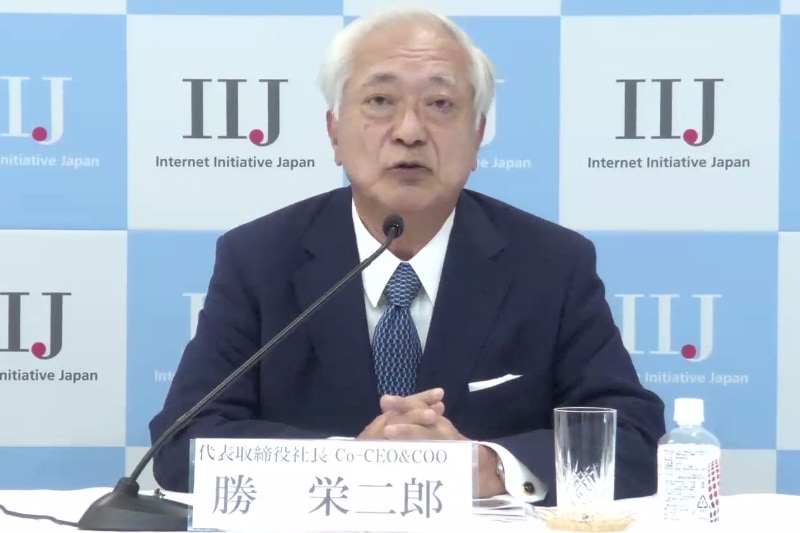IIJ代表取締役社長の勝 栄二郎氏