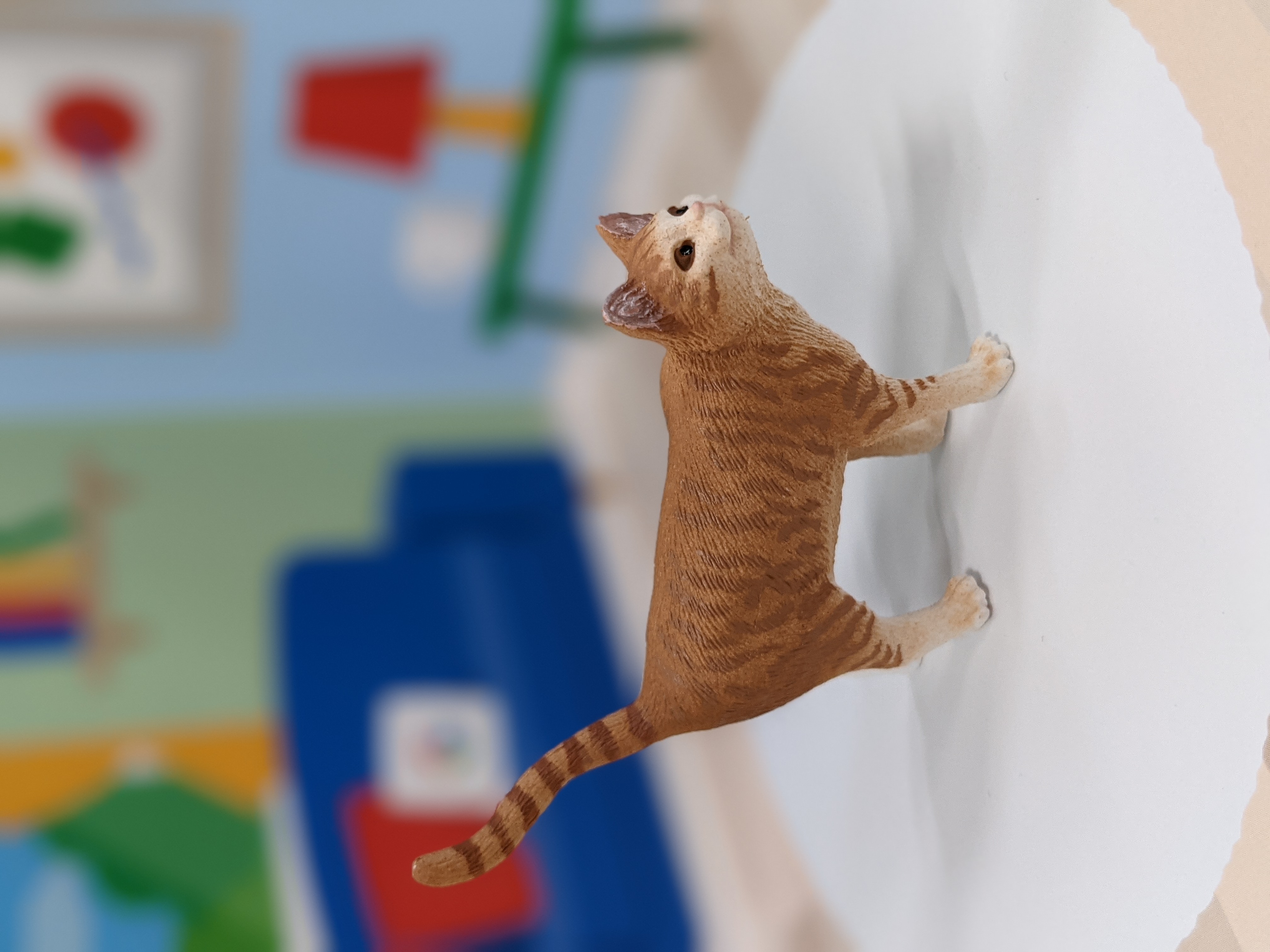 被写体が同じ大きさになるように倍率を変えて撮影（左：カメラモード 右：ポートレートモード）