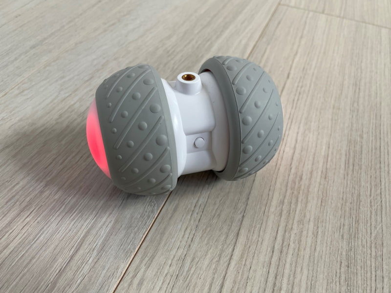 動く被写体の撮影を評価するのに購入した猫用おもちゃ。本来はネジ部分にヒラヒラしたものを付けて動かすのだが、結構動きは激しい