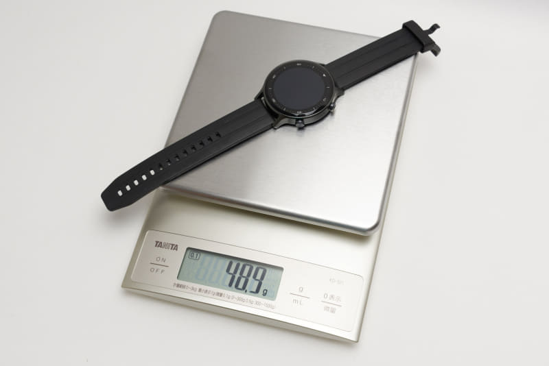 実測で48.9gという軽さ