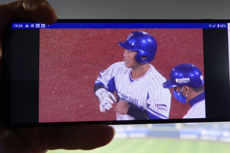 選手にフォーカスした映像も