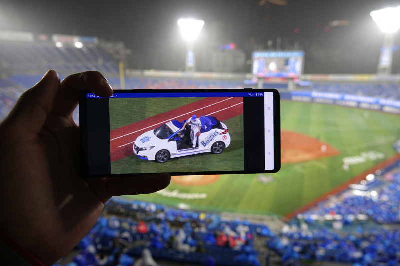 選手にフォーカスした映像も