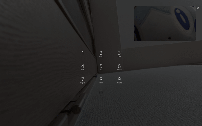 本体がロックされていても呼びかけはスタートする