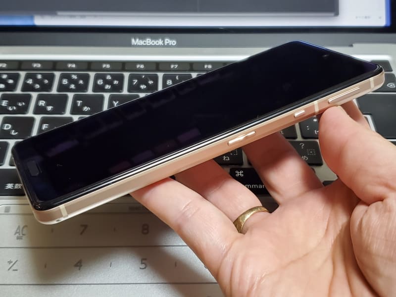 背面から落ちたとはいえ、止まるまでに何度か回転し、ディスプレイ面もアスファルトにぶつかったはずなのに傷ひとつない