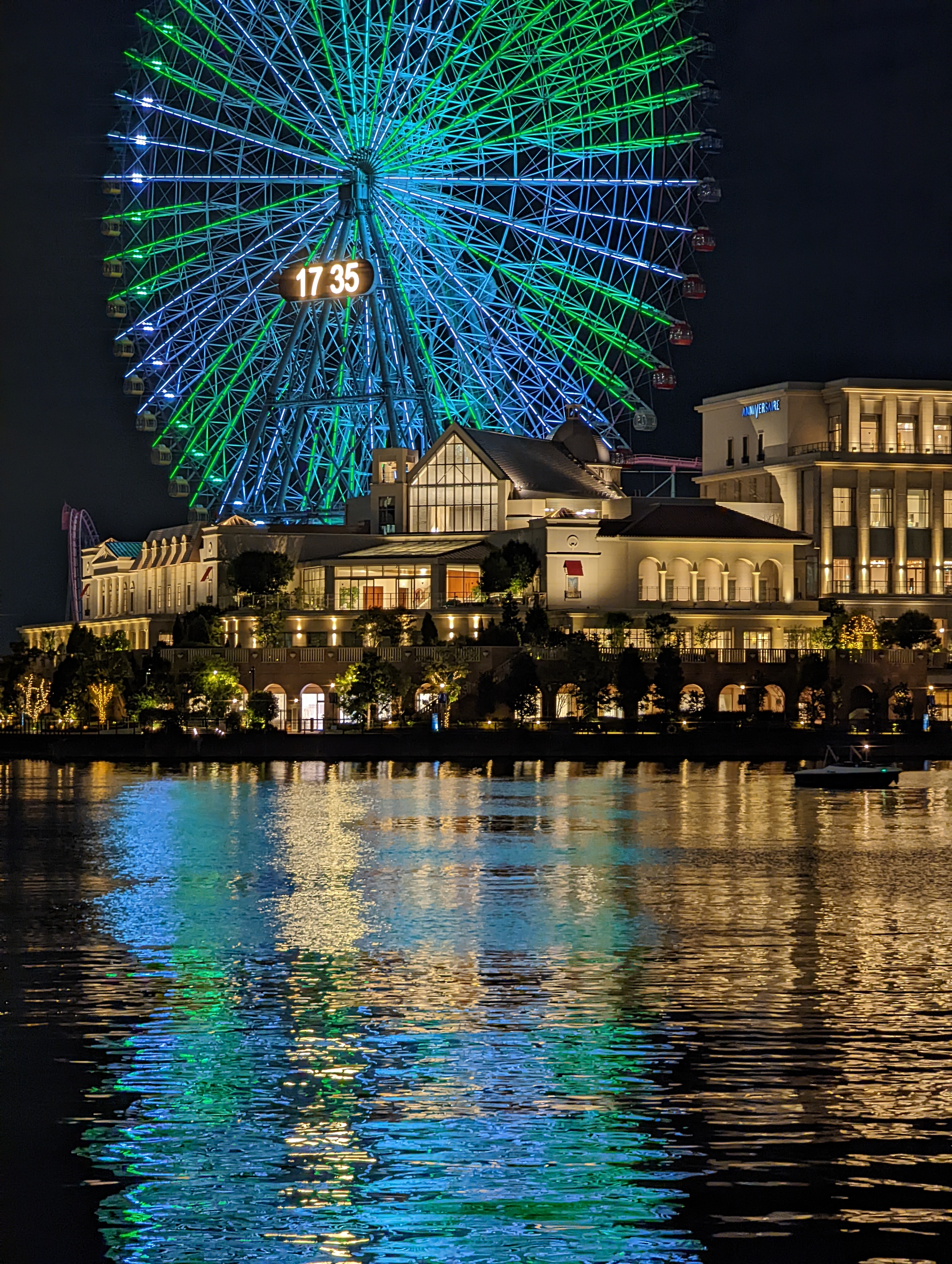 望遠カメラ＋夜間モードの威力は絶大である。デジカメと三脚での夜間撮影がなんだったのかと思ってしまうほど。「Tensor」の威力はスゴい。誰でもイージーにこのような撮影ができるのだから