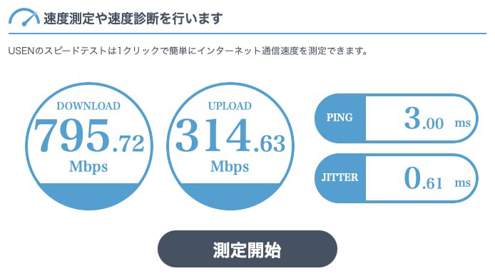 拙宅固定回線の通信速度記録としては最速!!!　マジか。ヤバっ♪