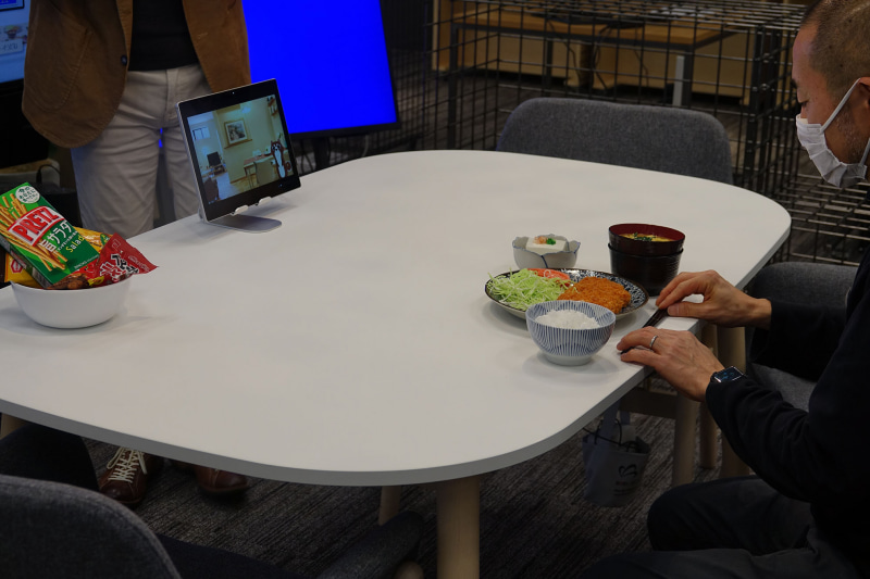 食事の内容を解析している