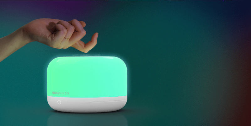 本体を2度ノックするとON/OFF操作