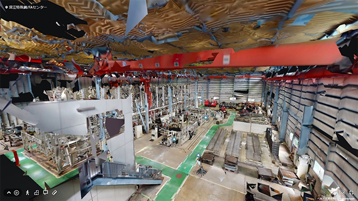 地域課題の展示例：公共施設や民間企業施設などを3Dモデル化