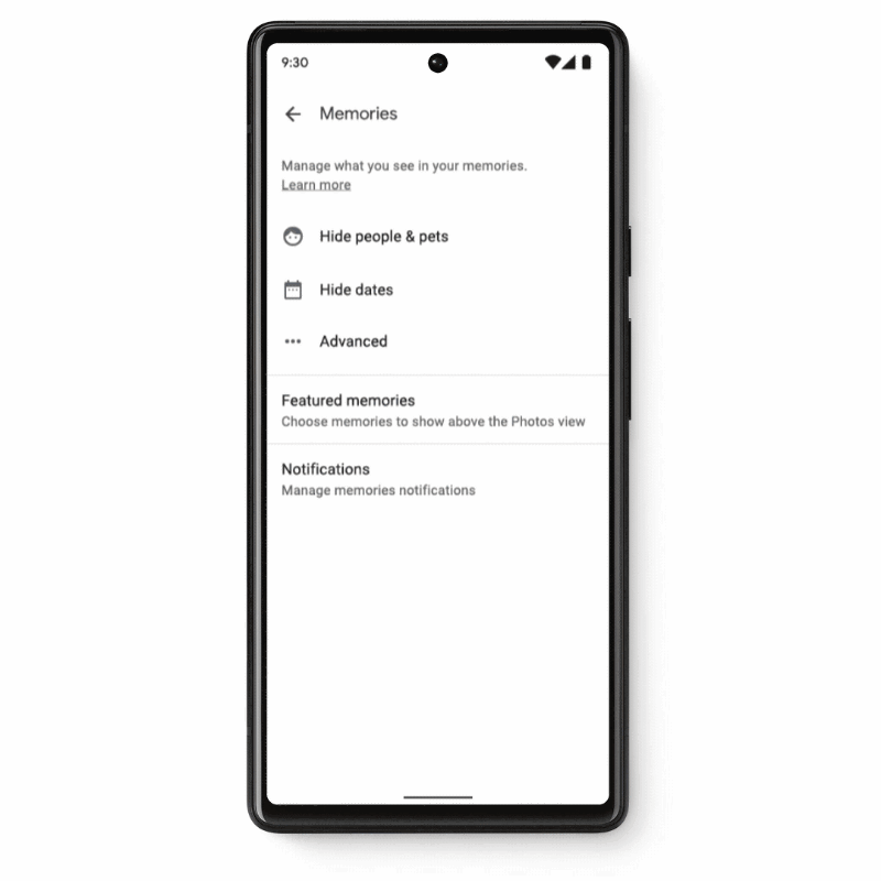 表示させたくない人物・ペットは非表示にできる