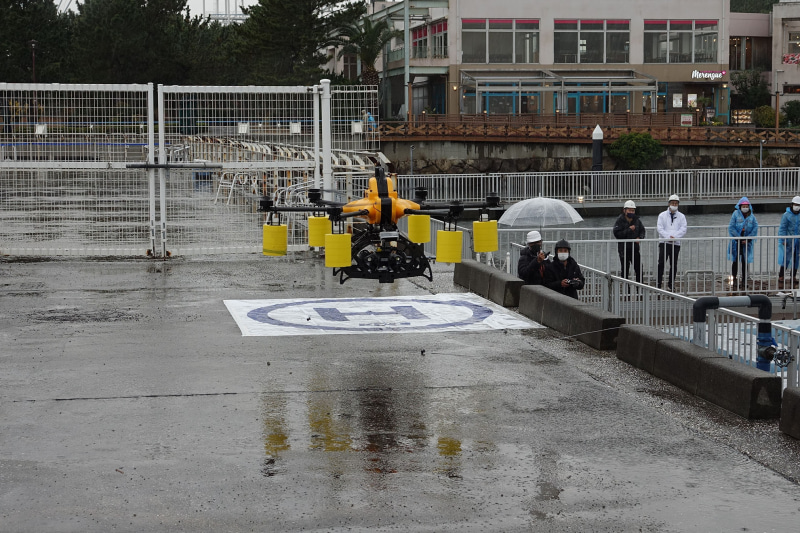 離水し、出発地点に戻ってきた