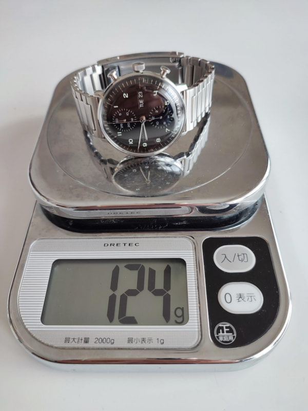 ユンハンスのクロノにWENA3ブレスだと124g