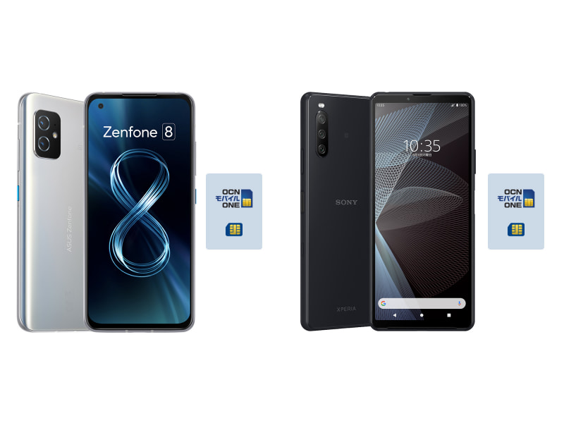 左：Zenfone 8 右：Xperia III Lite