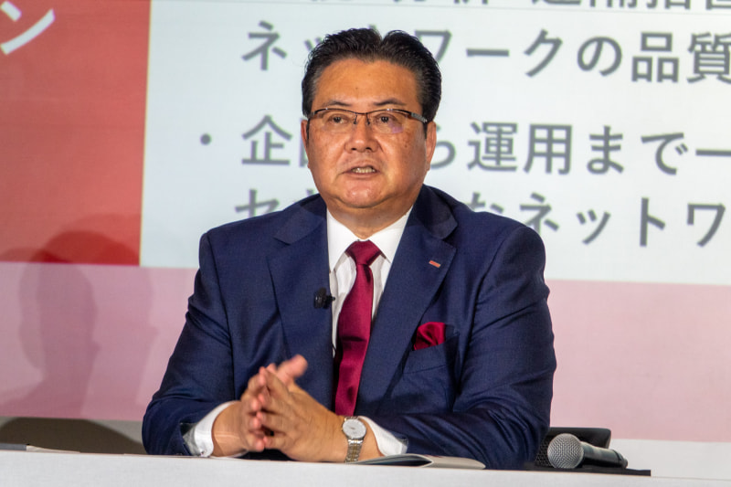 NTTドコモ 代表取締役社長 井伊基之氏（2021年10月撮影）
