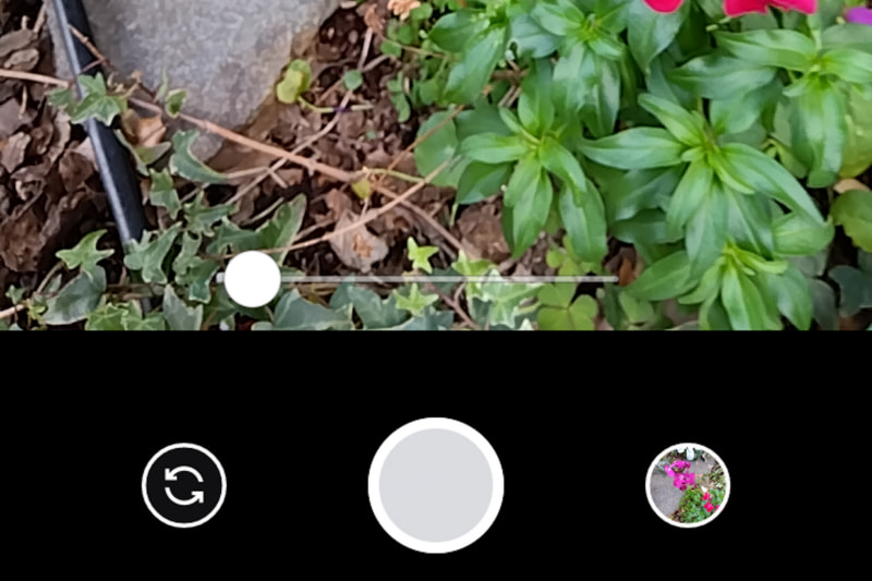 数値は表示されず、スライダーのみ