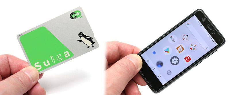 2020年の1月23日より楽天モバイルショップで先行販売が開始されたRakuten Mini。サイズ（高さ／幅／厚さ）は約106.2×約53.4×約8.6mmで、質量は約79g。カード感覚で持ち歩けるサイズ感だ。おサイフケータイのほか、コード決済やGoogle Payも利用できる