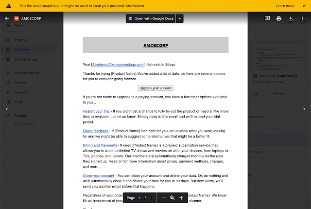 警告バナー（画面上部の黄色い背景のメッセージ）