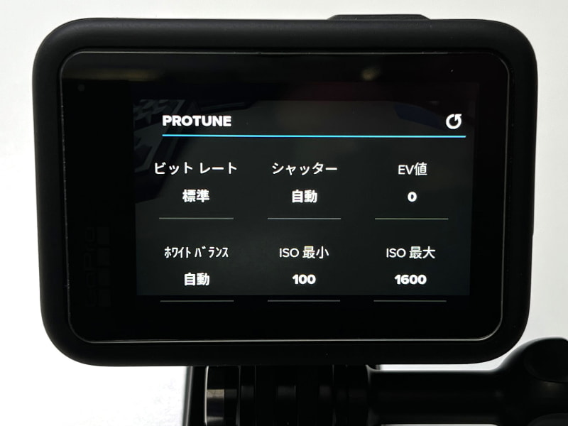 より細かい設定は「PROTUNE」項目で行える。しっかり設定すれば撮影目的に合致させつつGoProの実力を最大限に発揮させられるだろう