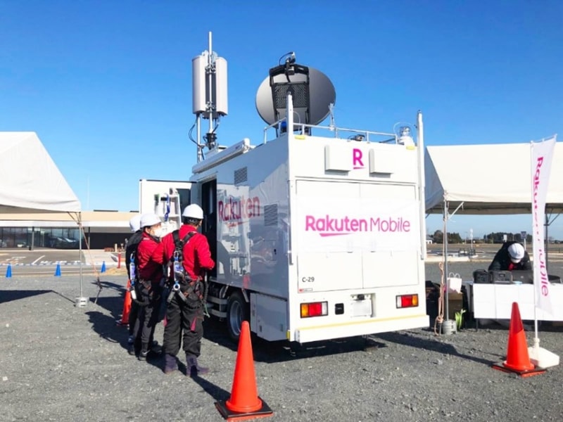 楽天モバイルの“移動型基地局車”