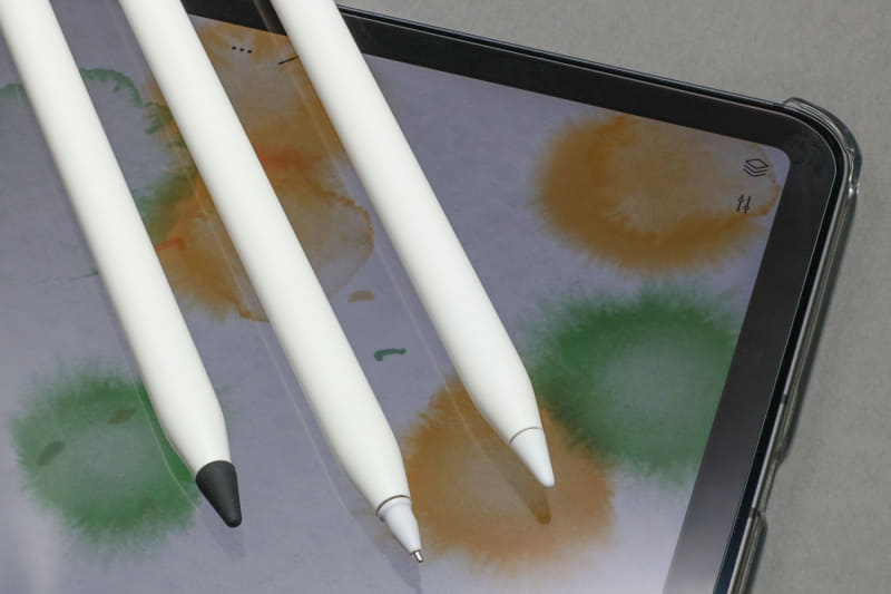 1台のiPad mini 6で3本のApple Pencilを使ってみた。用途に応じたApple Pencilを都度ペアリングさせて使い分ける感じ