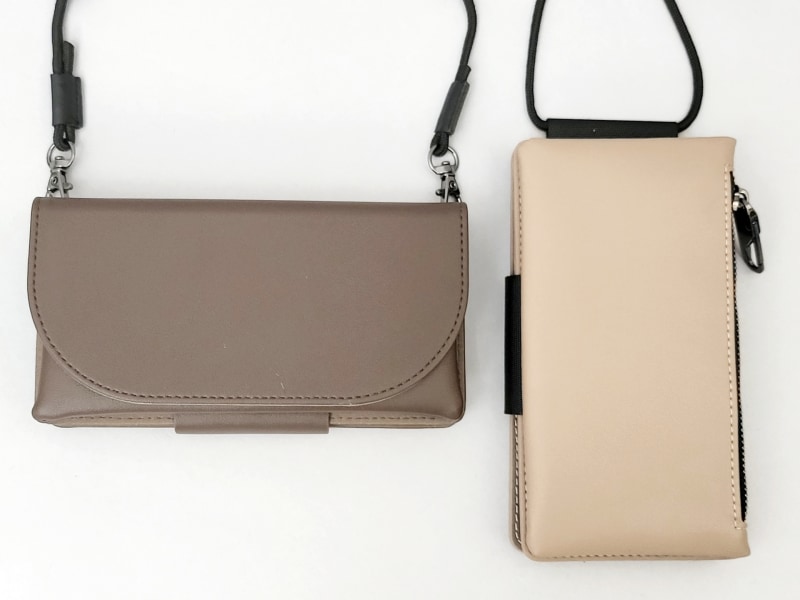 左から「Teshe basic flip case」と「Teshe light flip case」