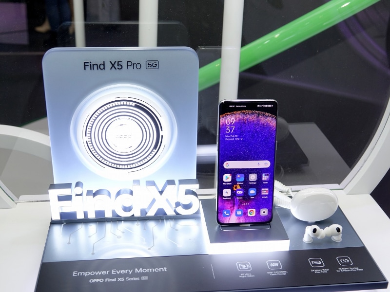 Find X5 Proなどの製品に加え、今後、商用化する予定の技術を披露していたOPPO