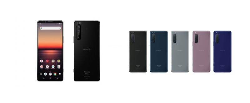 左：「Xperia 1 II SO-51A」、右：「Xperia 5 II SO-52A」