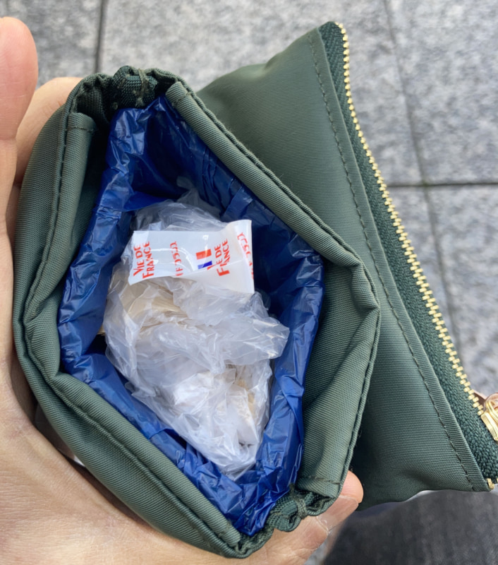 ごみを入れた時の状態