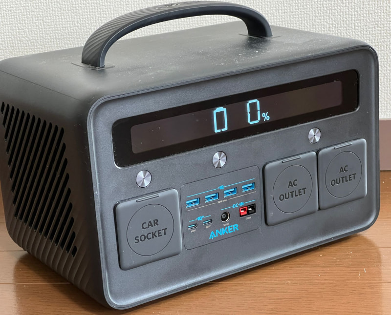 従来のAnkerポータブル電源スイッチ切り忘れでバッテリー残量がゼロになることも…。