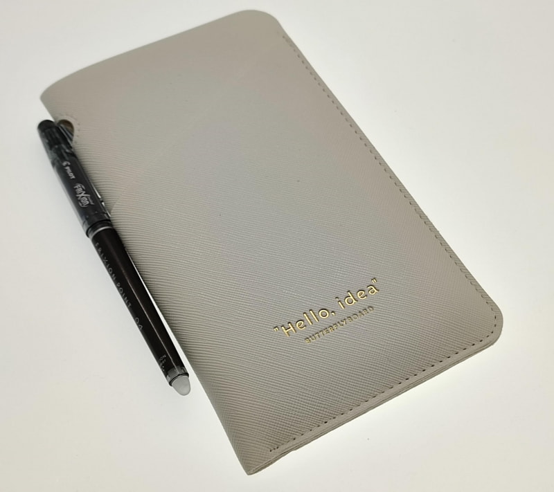 “Hello,idea”がテーマのBUTTERFLY BOARD Notesという再利用可能な小振りなメモを友人から頂いた