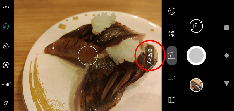 被写体を自動認識しているらしい。けど写りはわりとフツーで平凡なのであった。