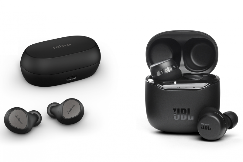 左から「Jabra Elite 7 Pro」、「JBL TOUR PRO+ TWS」