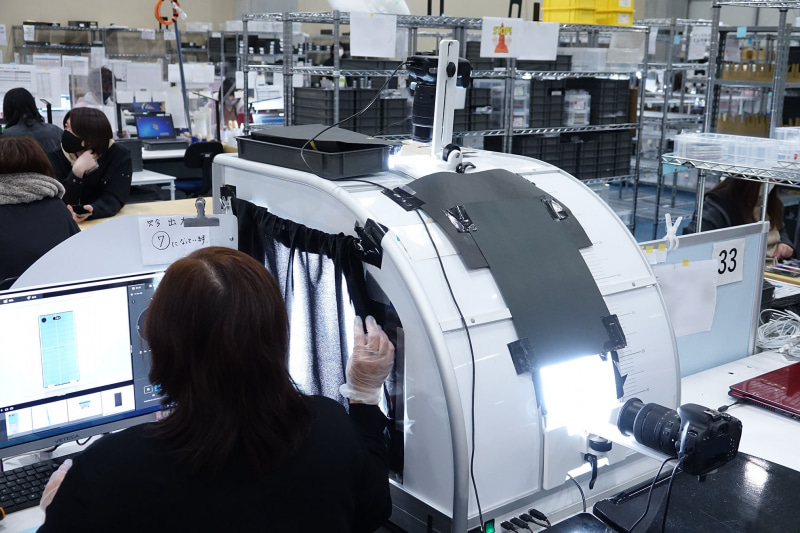 端末を撮影する機材