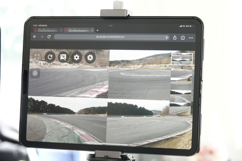Xperia 1 IIIを通じたライブ配信の様子。これはあくまで実証のUIだ