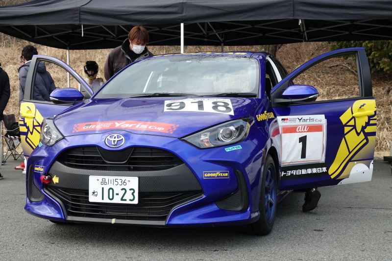 実証に用いられた「トヨタ・ヤリス Cup Car」