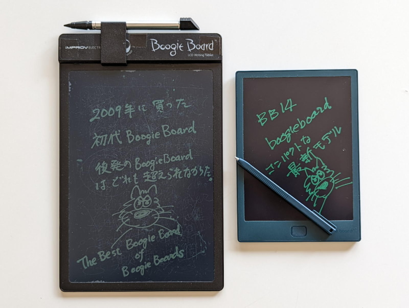 初代の8.5インチモデルと比べてもBB-14はコンパクトだ