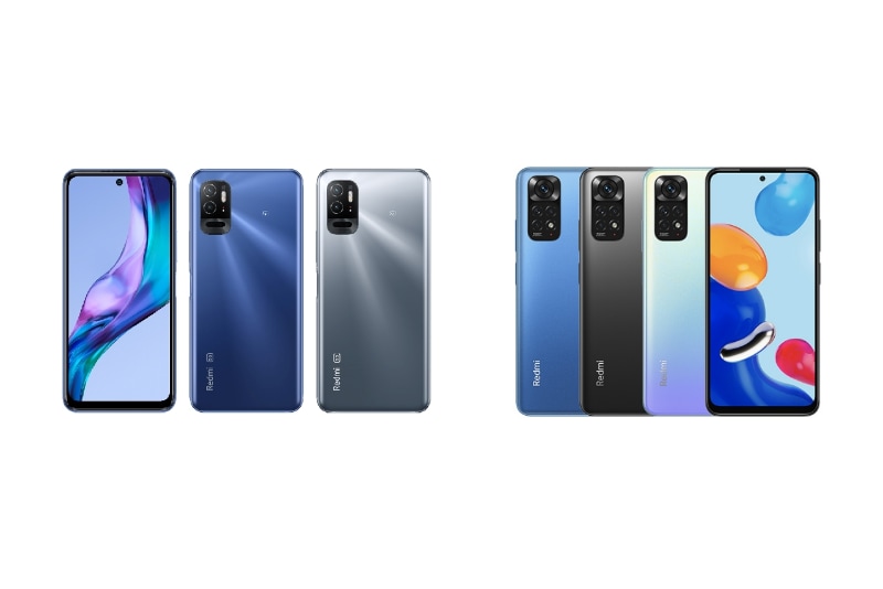 左：Redmi Note 10T（ソフトバンク版）、右：Redmi Note 11