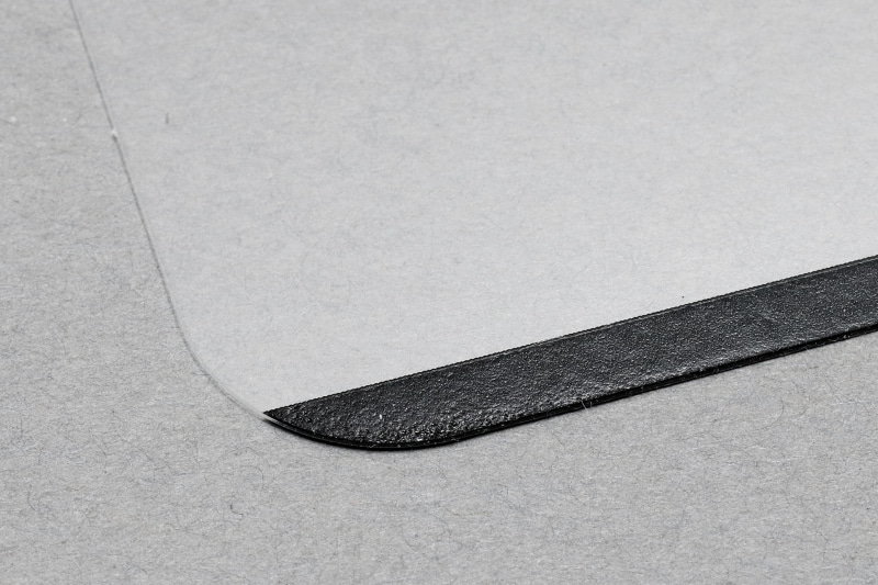 触ると少しペタリとした感触があるナノサクション。