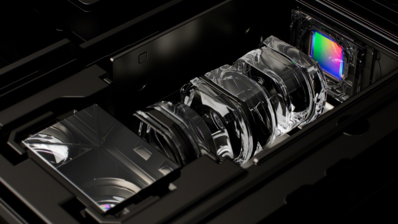 光学ズーム対応の望遠カメラ