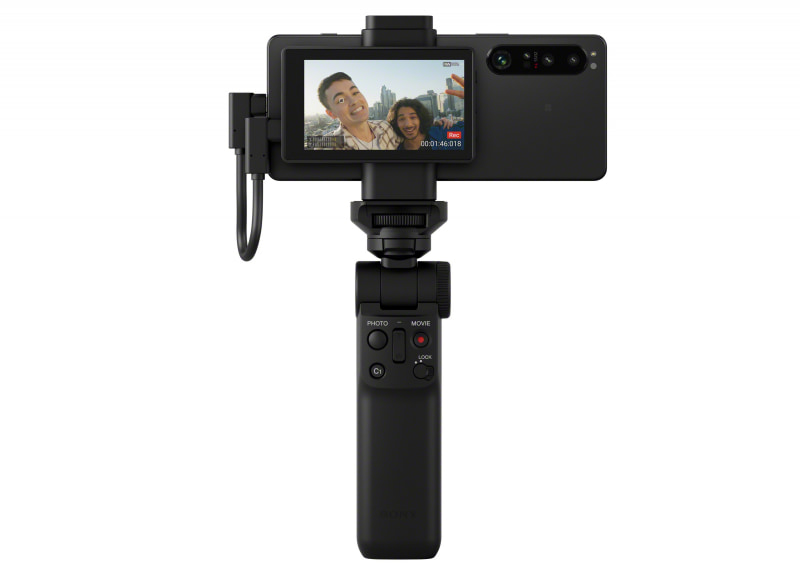 Vlog monitorと専用グリップ