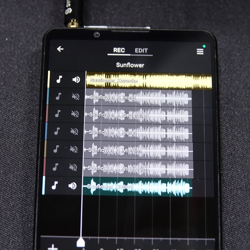 録音データは編集できる。元データと比較しながら再生することも可能