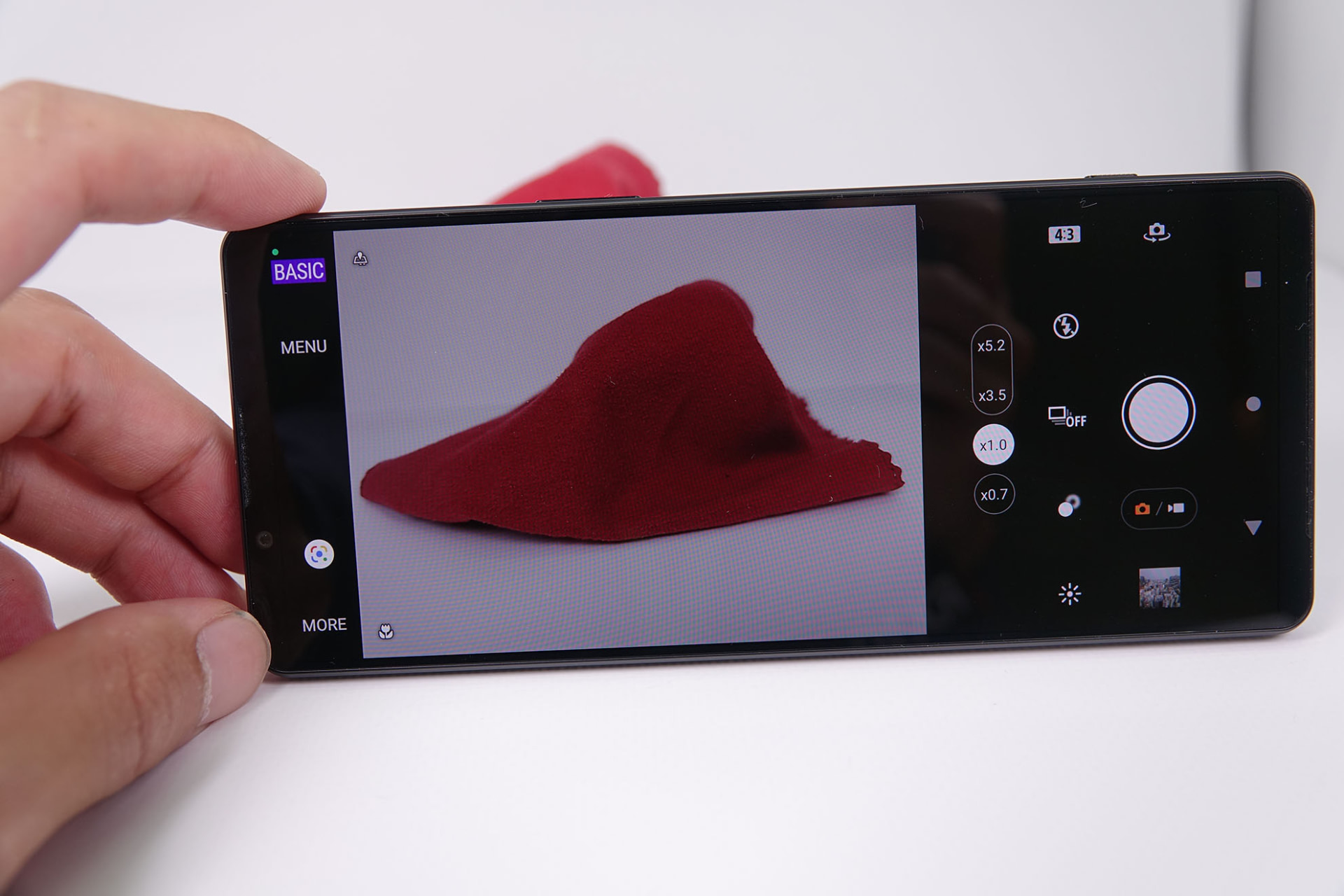 カメラアプリ「Photography Pro」のUI